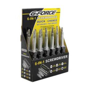 G-FORCE 21520 6-IN-1 CLASSIC HANDLE SCREWDRIVER