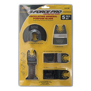 G-FORCE GENERAL PURPOSE OSCILLATING BLADE SET 5-PIECE