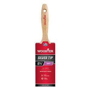 WOOSTER 5222 2-1/2" SILVER TIP SOFT CT POLYESTER FLAT BEAVERTAIL PAINT BRUSH