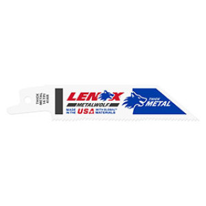 LENOX 20550 414R 4" X 3/4" 14TPI THICK METAL RECIPROCATING SAW BLADE 5-PACK