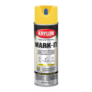 KRYLON K00730108 15 OZ APWA SAFETY YELLOW MARK-IT S/B INVERTED MARKING PAINT