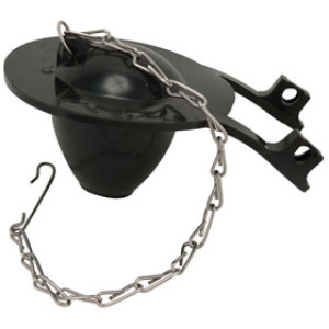 PLUMB PAK PP835-80 FLUSH VALVE FLAPPER WITH CHAIN & HOOK