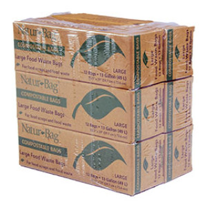 NATUR-BAG NT1075-RTL-00007 23.5" X 29" 13GAL 0.8ML RTL TRASH BAGS
