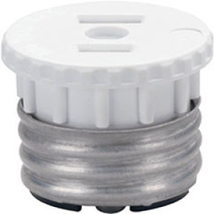 PASS & SEYMOUR  125CC20 LAMPHOLDER TO OUTLET ADAPTOR