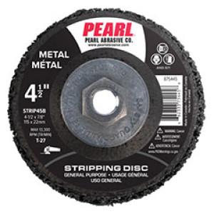 PEARL ABRASIVE STRIP45BH 4-1/2" X 5/8" GENERAL PURPOSE STRIPPING DISC