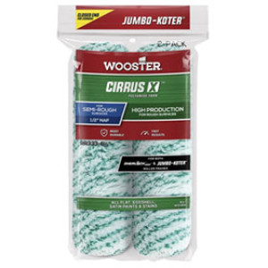 WOOSTER RR333 6-1/2" X 1/2" JUMBO-KOTER CIRRUS X CLOSED-END POLYAMIDE 2-PACK