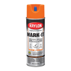 KRYLON K00730708 15 OZ FLUORESCENT ORANGE MARK-IT S/B INVERTED MARKING PAINT