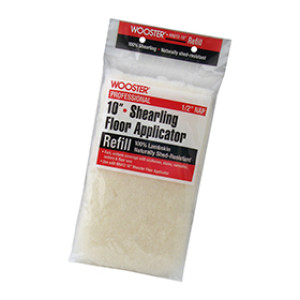 WOOSTER RR612 10" X 1/2" WOOSTER WOOL FLOOR APPLICATOR LAMBSKIN FABRIC REFILL