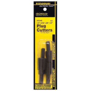 EAZYPOWER 30348 4PC 1/4" 5/16" 3/8" 1/2" WOOD PLUG CUTTER SET CARDED