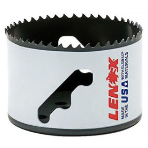 LENOX 3004848L 3" 76 MM SPEED SLOT BI-METAL HOLE SAW W/ T3 TECHNOLOGY BOX