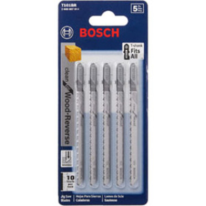 BOSCH T101BR 4" 10TPI HIGH CARBON STEEL SHANK JIGSAW BLADE 5 PACK