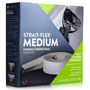STRAITFLEX SM-100 2-1/4" X 100' MEDIUM COMPOSITE FLEXIBLE DRYWALL CORNER BEAD