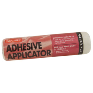 WOOSTER R245 7" X 1/8" ADHESIVE APPLICATOR HIGH-DENSITY FABRIC SMOOTH SURFACE