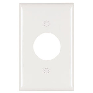 PASS & SEYMOUR  TP7WCC30  1-GANG WALL PLATE SINGLE RECEPTACLE WITHOUT LINE WHI