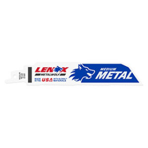 LENOX 20174 6118R 6" X 1" 18TPI MEDIUM METAL RECIPROCATING SAW BLADE 5-PACK