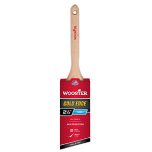 WOOSTER 5231 2-1/2" GOLD EDGE FIRM CT POLYESTER ANGLE SASH PAINT BRUSH