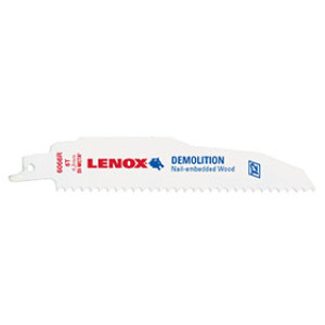 LENOX 20370 6066R5 6" X 1" 6TPI WOOD & NAILS DEMO RECIPROCATING SAW BLADE 5-PK
