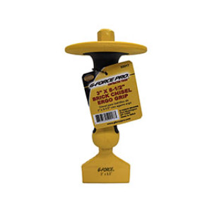 G-FORCE 3" X 8-1/2" BRICK CHISEL ERGO RUBBER GRIP