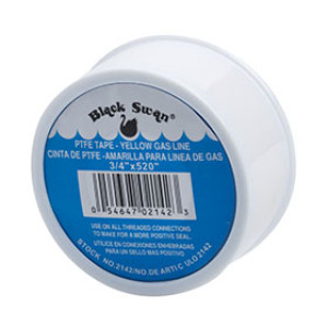 BLACK SWAN 02105 3/4" X 520" WHITE PTFE TAPE
