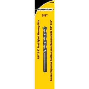 G-FORCE 22905 5/8" X 6" FAST SPIRAL MASONRY BIT CARDED