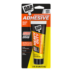 DAP 7079800160 3 OZ HEAVY DUTY CONSTRUCTION ADHESIVE