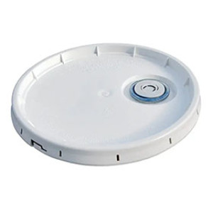 IPL 1046658 WHITE 5 GAL SHORT SKIRT GASKET LID W/ SENIOR REIKI