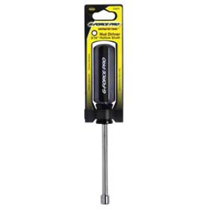 G-FORCE 21471 3/16" NUT DRIVER CHROME VANADIUM HOLLOW SHAFT