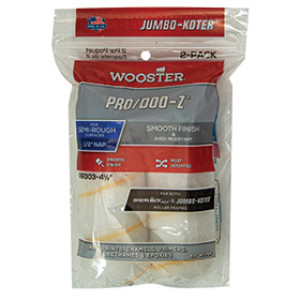 WOOSTER RR303 4-1/2" X 1/2" JUMBO-KOTER PRO/DOO-Z WOVEN ROLLER COVER 2-PACK