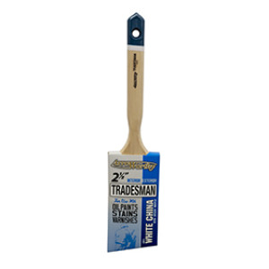 ARROWORTHY 5025 2-1/2" TRADESMAN WHITE CHINA BRISTLE ANGULAR SASH BRUSH