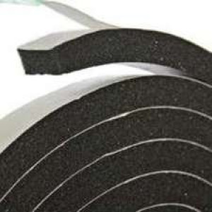 FROST KING R338H 3/8"X3/16" X10' BLACK RUBBER FOAM WEATHERSEAL SELF-STICK TAPE