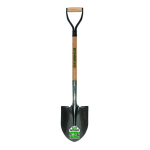 SEYMOUR 49131 ROUND POINT SHOVEL 43" WOOD HANDLE STEEL D-GRIP