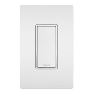 PASS & SEYMOUR  TM870WCC10 15A 120/277VAC 1-POLE DECOR SWITCH WHITE