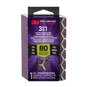 3M DCDA80-PGP-1T 2.5" X 4.5" X 1" 80 GRIT 3-IN-1 PRO GRADE SANDING SPONGE