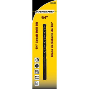 G-FORCE 22685 1/4" COBALT DRILL BIT CARDED