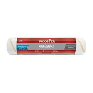 WOOSTER RR642 12" X 3/8" PRO/DOO-Z WHITE/GOLD STRIPES WOVEN ROLLER COVER