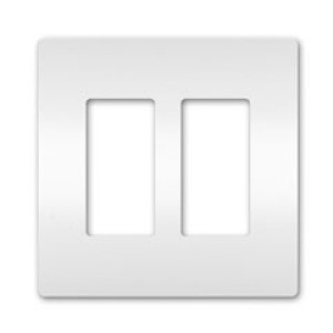 RADIANT RWP262WCC6 2-GANG SCREWLESS WALLPLATE WHITE