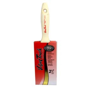 VELVET TOUCH 61525 2-1/2" BURGUNDY/WHITE SOLID VARNISH BRUSH
