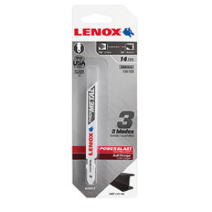 LENOX 1991559 B314T 3-5/8" 14TPI T-SHANK METAL CUTTING JIG SAW BLADE 3-PACK