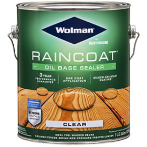 RUST-OLEUM CORP 391447 RAINCOAT OIL BASED LOW-VOC CLEAR SEALER