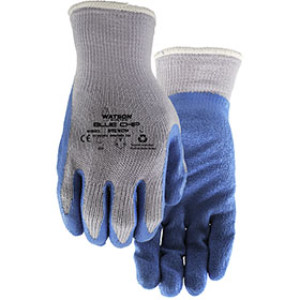 WATSON 320-L STEALTH BLUE CHIP POLYESTER CRINKLE LATEX PALM COATED LARGE