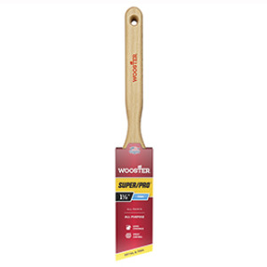 WOOSTER J4112 1-1/2" SUPER/PRO FIRM NYLON & POLYESTER ANGLE SASH PAINT BRUSH