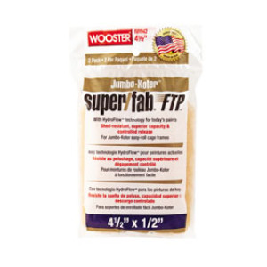 WOOSTER RR942 4-1/2" X 1/2" JUMBO-KOTER SUPER/FAB FTP KNIT ROLLER COVER 2-PACK