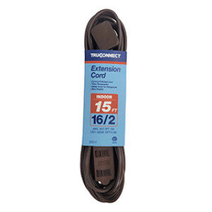 MR BRANDS 32511 15' TRUCONNECT BROWN INDOOR EXTENSION CORD