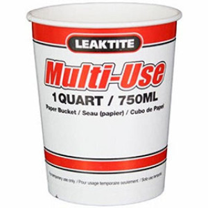 LEAKTITE LT 1130950 2T1 1 QUART DISPOSABLE PAPER PAINT POT
