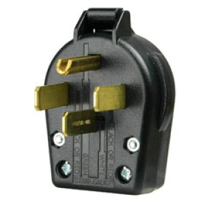 PASS & SEYMOUR  3867 4-WIRE RANGE & DRYER ANGLE PLUG