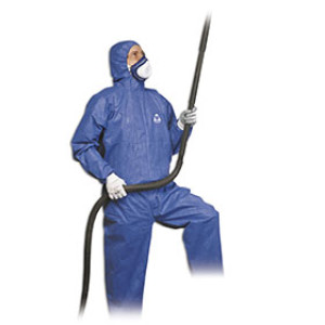 HONEYWELL 35596/XL X-LARGE BLUE COVERALL W/HOOD PROVIDE LEVEL 5-6 PROTECTION