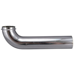 PLUMB PAK PP4CP WALL TUBE WITH FLANGE 1-1/2" X 7" CHROME PLATED BRASS