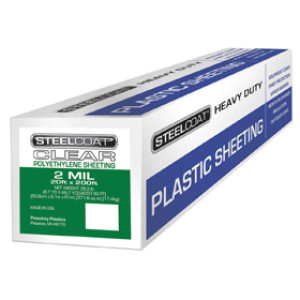 PETOSKEY PLASTICS FGP9941-64A 20' X 200' 2 MIL CLEAR POLYETHYLENE PLASTIC FILM