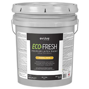 EVOLVE 486-01-5 5GAL ECO-FRESH INTERIOR/EXTERIOR EGGSHELL WHITE