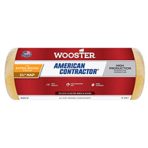 WOOSTER R565 9" X 1-1/4" AMERICAN CONTRACTOR SHED-RESISTANT KNIT ROLLER COVER